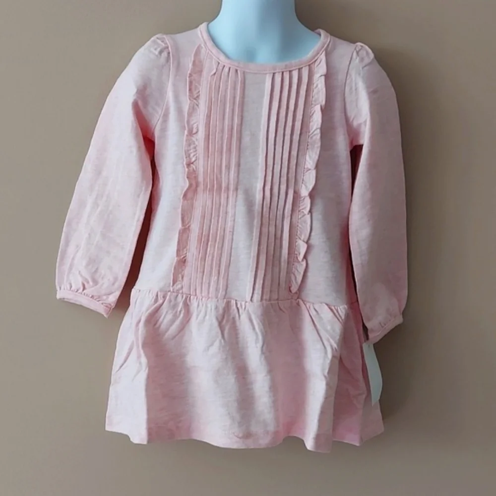 Osh Kosh B’Gosh dress with ruffles & pleats - heathered pink - size 3T